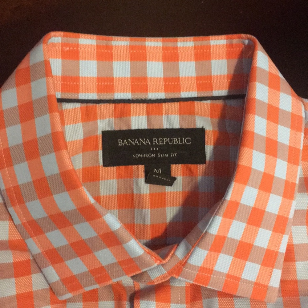 Banana Republic Non-Iron Slim Fit Check Shirt